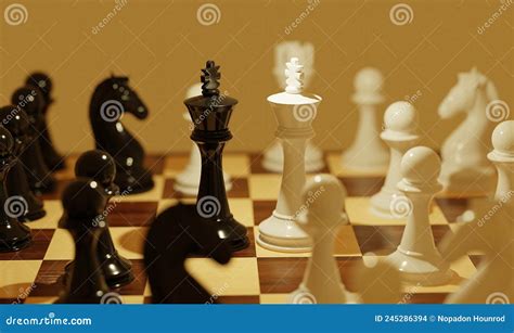 Chess is a Two-player Board Game Played Stock Illustration ...