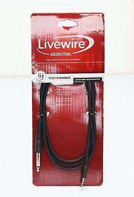 Livewire Essential Interconnect Cable Mm Trs Male To Ts Male