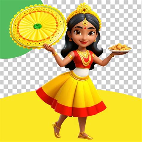 Onam Celebrations Png Illustration Premium Ai Generated Psd