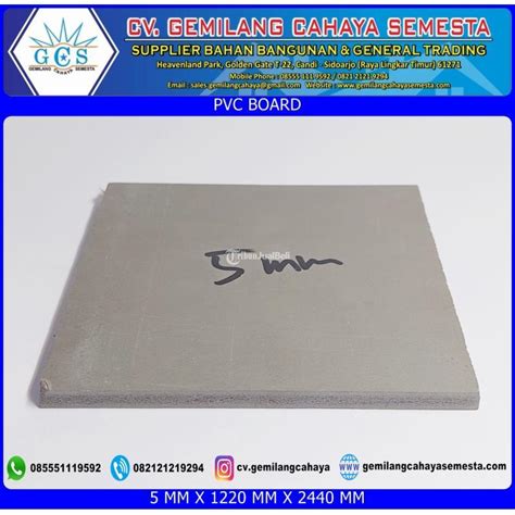 Pvc Foam Board 5 Mm X 1220 Mm X 2440 Mm Panel Dinding Plafon Pvc Di Sidoarjo Tribun Jualbeli