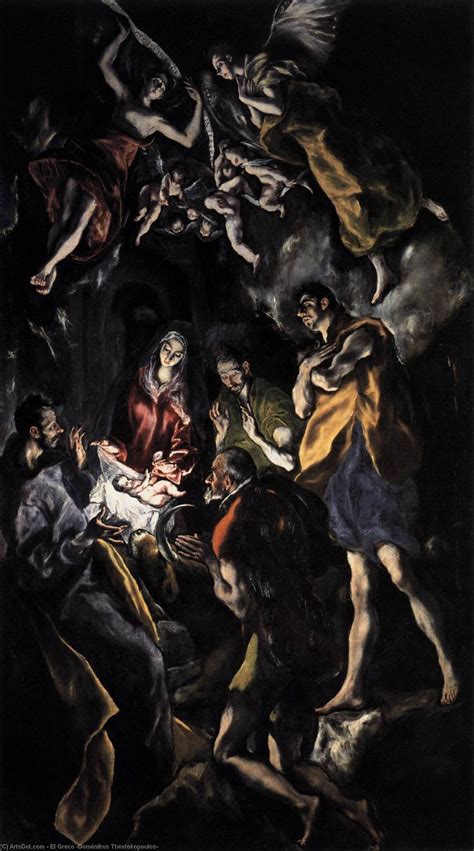 Reproducciones De Arte La adoración de los pastores 1614 de El Greco