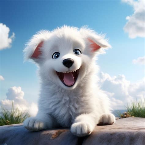 Premium AI Image | a dogPixar Styledisney animation