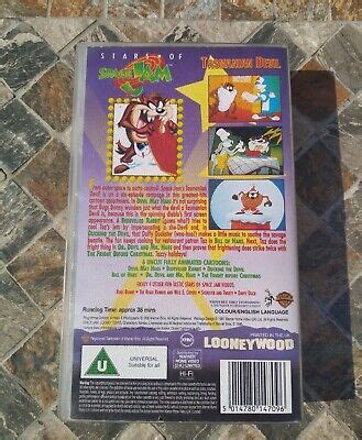 STARS OF SPACE Jam Tasmanian Devil Taz VHS Video Animated Cartoon U EUR