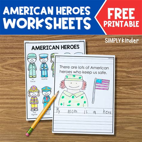 American Heroes Printable - Simply Kinder
