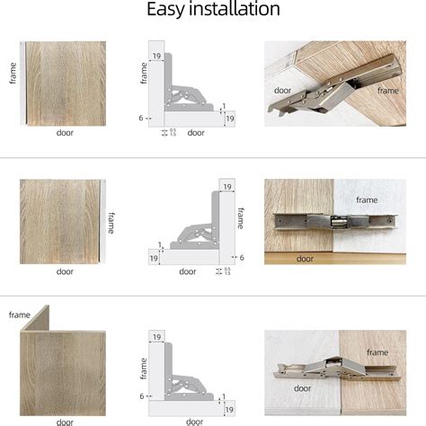 Buy Anlew Degree Folding Door Shelf Hinge Hidden Bracket Table