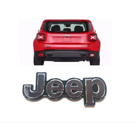 Emblema Letreiro Jeep Renegade Traseiro Cromado Shopee Brasil