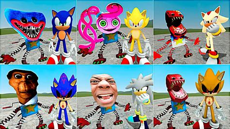 All Sonic The Hedgehog Boxy Boo Character From Project Playtime In