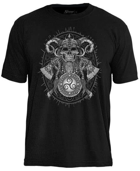 Camiseta Dark Viking With Shield T Nel Do Rock