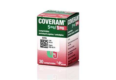 COVERAM 5 MG 5MG TABLETAS VIA ORAL