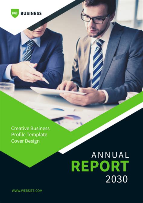 Copy Of Annual Report Cover Template Postermywall