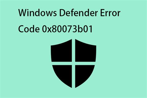 How To Fix Windows Defender Error Code X B