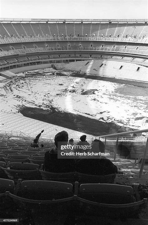 Interior Overall View Of Shea Stadium Under Construction The New