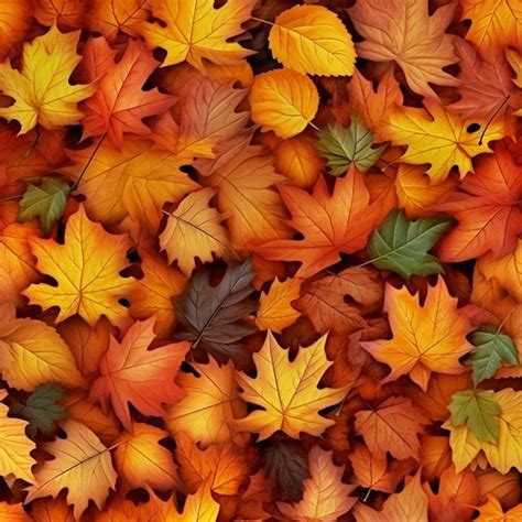 Premium AI Image | colorful leaves fall