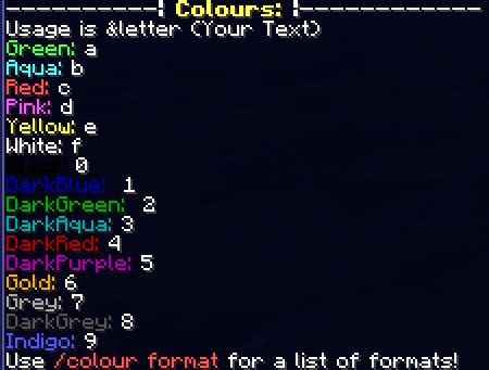 Overview - ColourCode - Bukkit Plugins - Projects - Bukkit