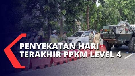 Hari Terakhir Ppkm Level Ini Pantauan Penyekatan Di Kawasan Lenteng