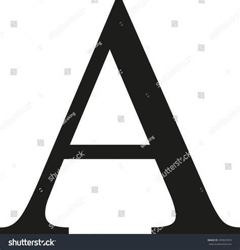 Greek Alpha Symbol Vector