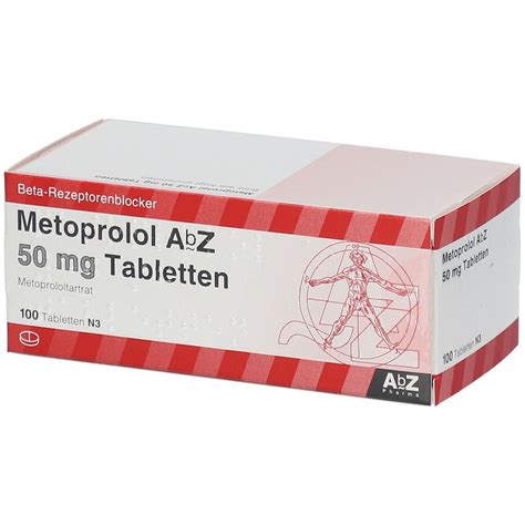 Metoprolol Abz 50mg 100 St Mit Dem E Rezept Kaufen Shop Apotheke