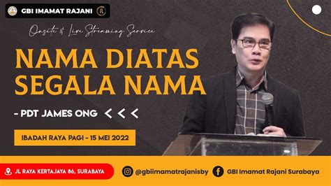 Ibadah Raya Pagi Gbi Imra Onsite And Live Streaming Service 15 Mei