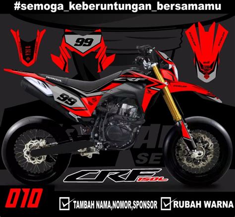 Sticker Setiker Stiker Decal Crf L Minimalis Fullbody Dekal