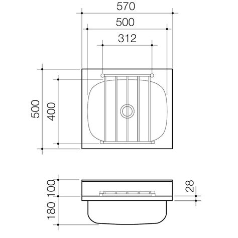 Caroma Cleaners Sink Sink And Grate Y5100 Au