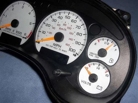 Chevrolet S Tach Manual Dash Cluster White Face Gauges