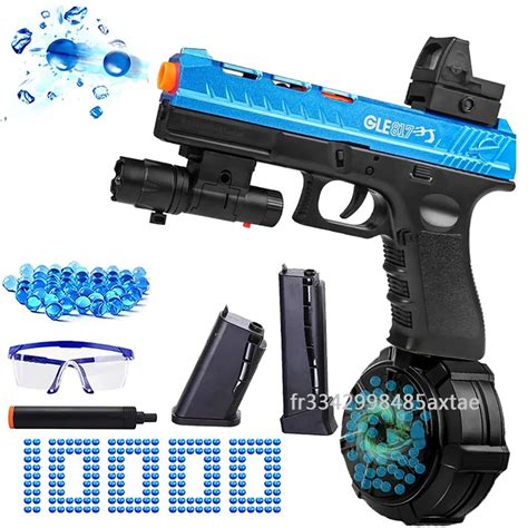 2 In 1 Electric Glock Splatter Ball Gel Blaster Toy Gun Outdoor Game Weapon Pistola Water Beads