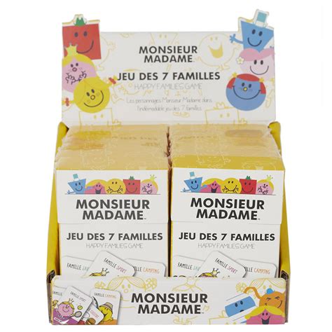 Jeu De 7 Familles MONSIEUR MADAME Chez Rentreediscount Cadeaux Jeux