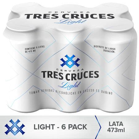 Cerveza Tres Cruces Light Lata Ml Six Pack Minimarket Majaz