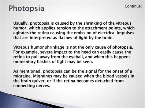 PPT - Photopsia: Causes, Symptoms, Daignosis, Prevention and Treatment ...