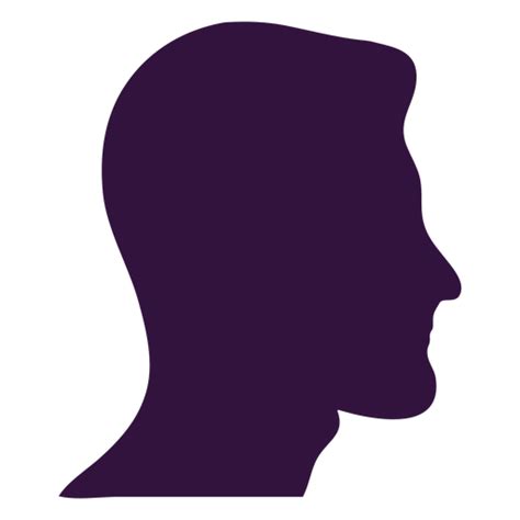 Gesicht Rechts Gegenüber Mann Lange Kinn Silhouette PNG Und SVG Design