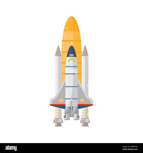 Space Shuttle Rocket Spaceship For Galaxy Discovery Mission Of