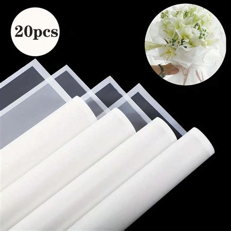 Folhas De Papel De Embrulho Branco Para Embalagem De Flores Frescas