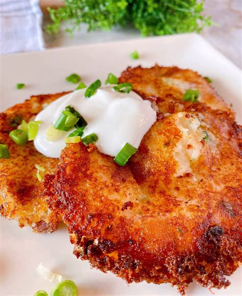 Loaded Mashed Potato Cakes Norines Nest