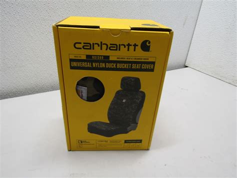 Carhartt Universal Nylon Duck Canvas Fitted Bucket Seat Covers Ebay