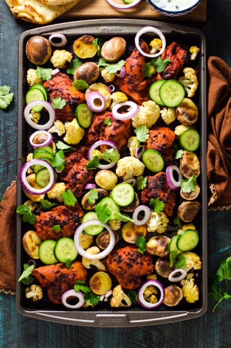 Sheet-Pan Tandoori Chicken & Vegetables - Host The Toast