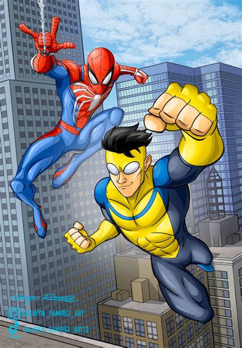 Spiderman and Invincible crossover fanart by GavynRamirezArt on DeviantArt