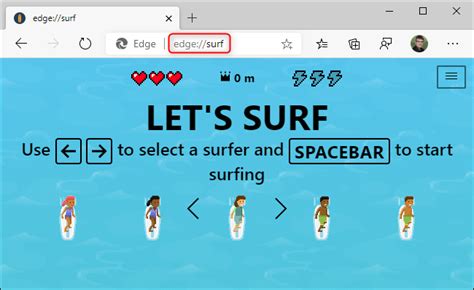 How to Play Microsoft Edge's Secret Surfing Game