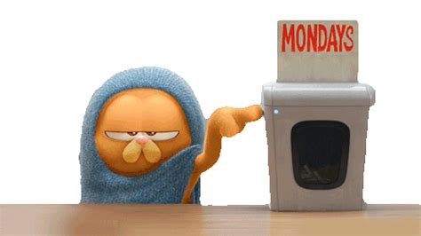 Mondays Garfield Sticker - Mondays Garfield Garfield movie - Discover ...