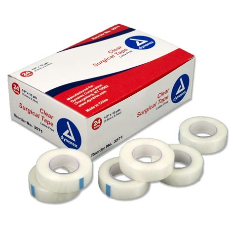 Dynarex Clear Surgical Tape 12″ X 10yds 24pcsbox T Pro Tattoo Supply