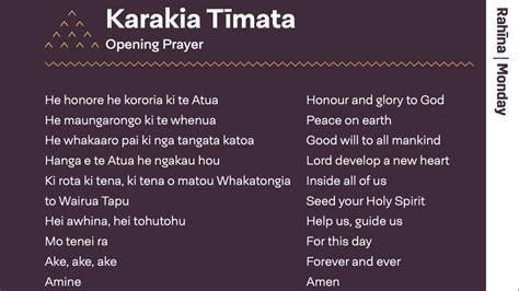 Karakia T Mata Opening Prayer Upper South Baptist Regional Association