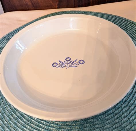 Corning Ware Cornflower Blue Pie Plate Etsy