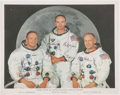 Apollo 11 Crew Signed Photo Auction