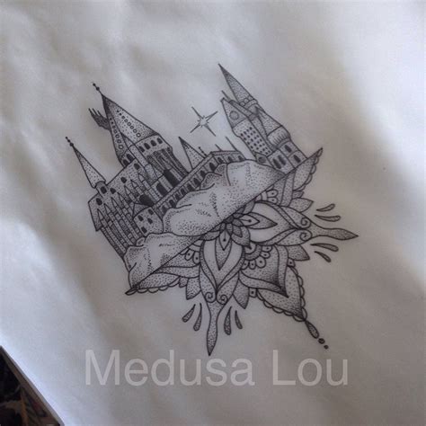 Hogwarts Castle Inspired Tattoo By Medusa Lou Tattoo Artist Medusa