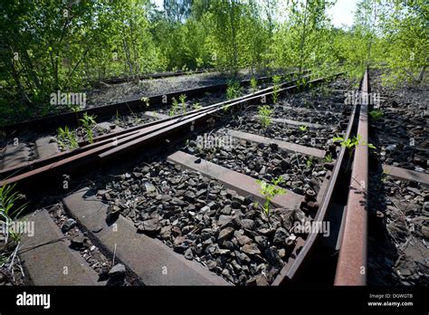 Disused Railway Tracks Stock Photo Alamy