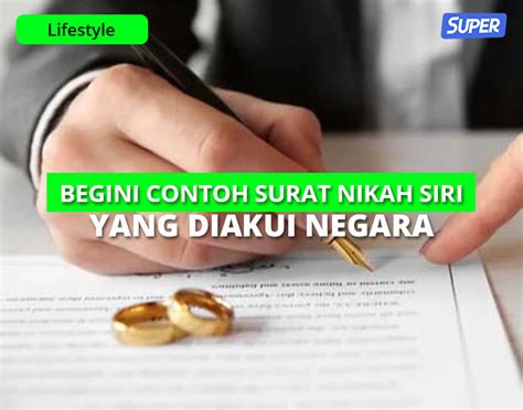 Contoh Surat Nikah Siri And Cara Buatnya Yang Sah Diakui Negara