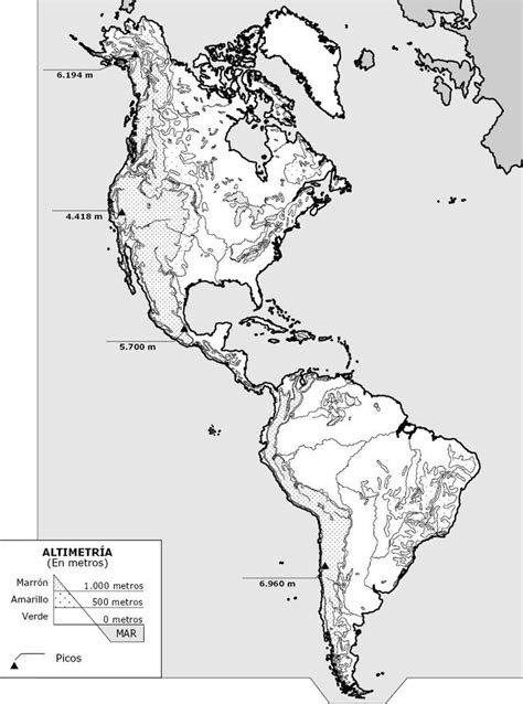 Geografia Fisica Da America Mapa De America Mapa Fisico Hidrografia Images