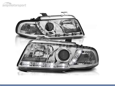 Faros Delanteros Luz Diurna Led Para Audi A B Motorsport