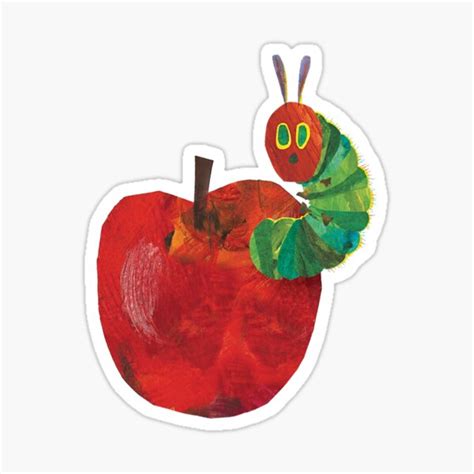 The Very Hungry Caterpillar Sticker For Sale By Underonesky Redbubble