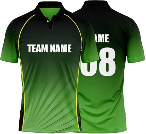 Cricket Sublimation Jersey Polo Collar Sports Jersey Printed Cricket T