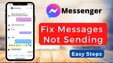 Fix Messenger Not Sending Messages 2022 Youtube